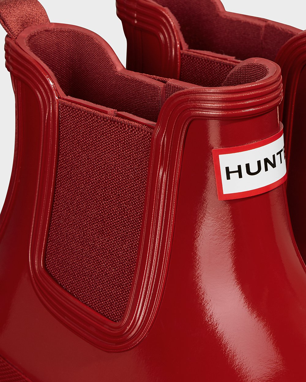 Botas Chelsea Hunter Feminina Vermelhas - Original Gloss - 62ULBGAWP